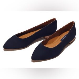 Margaux The Pointe in Midnight Blue Navy Suede 38